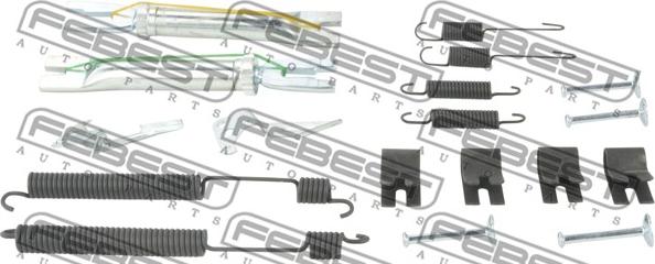 Febest 2304-POL - Set accesorii, saboti frana parcare parts5.com