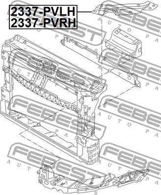 Febest 2337-PVRH - Apoyos, soportes, bastidor vehículo parts5.com