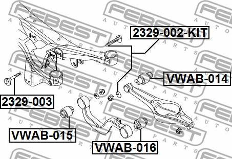 Febest 2329-003 - Rattakalde korrektuurkruvi parts5.com