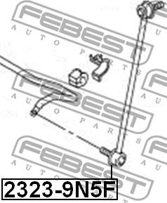 Febest 2323-9N5F - Brat / bieleta suspensie, stabilizator parts5.com