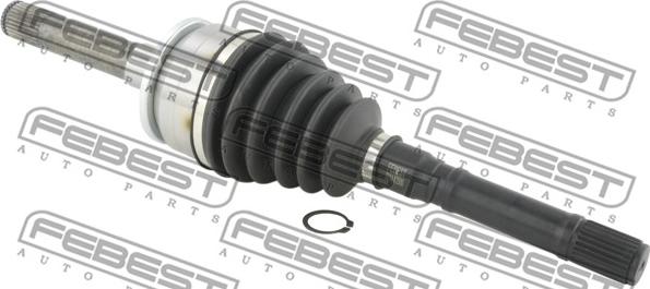 Febest 2214-K2500 - Kompletan kardan, pogonsko vratilo parts5.com