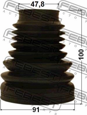 Febest 2715P-XC - Fuelle, árbol de transmisión parts5.com