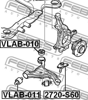 Febest 2720-S60 - Ball Joint parts5.com