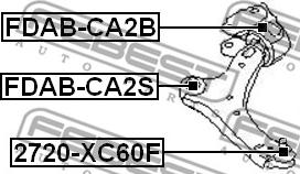 Febest 2720-XC60F - Articulatie sarcina / ghidare parts5.com