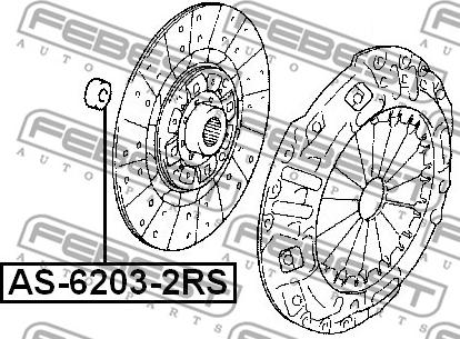 Febest AS-6203-2RS - Łożysko parts5.com