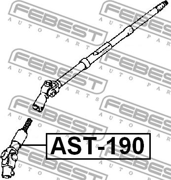 Febest AST-190 - Arbore directie parts5.com