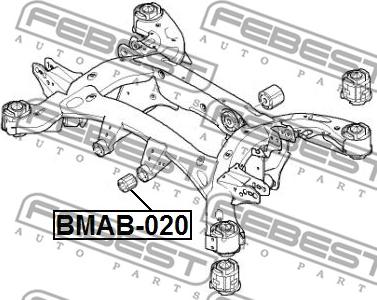 Febest BMAB-020 - Uležištenje, telo osovine parts5.com