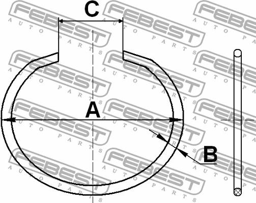 Febest CC-5-30X2 - Juego de montaje, fuelle, árbol de transmisión parts5.com