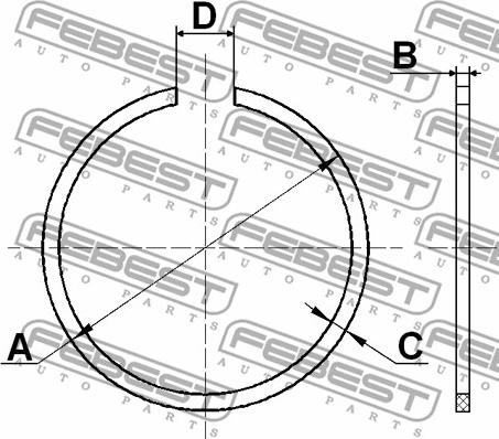 Febest CC-2-72X2 - Juego de montaje, fuelle, árbol de transmisión parts5.com