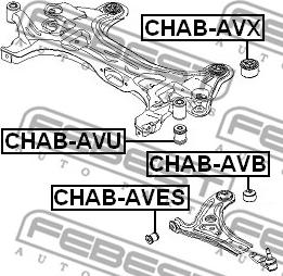 Febest CHAB-AVES - Vlezajenje, upravljalni vzvod parts5.com