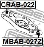 Febest CRAB-022 - Suport,trapez parts5.com