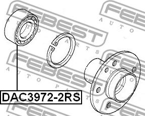 Febest DAC3972-2RS - Колесен лагер parts5.com