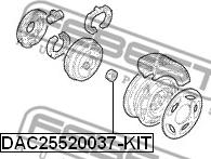 Febest DAC25520037-KIT - Kerékcsapágy készlet parts5.com