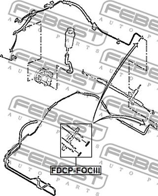 Febest FDCP-FOCIII - Уплотнительное кольцо вала, насос гидроусилителя parts5.com