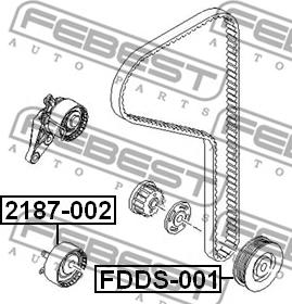 Febest FDDS-001 - Fulie curea, arbore cotit parts5.com