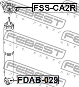 Febest FSS-CA2R - Lożisko prużnej vzpery parts5.com