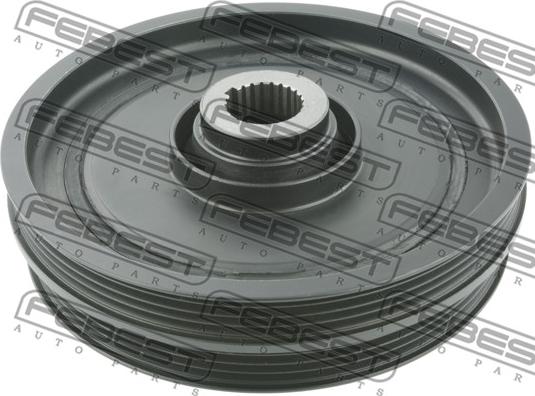 Febest HDS-D16W - Ремъчна шайба, колянов вал parts5.com