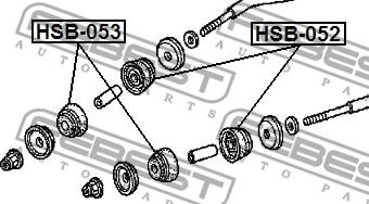 Febest HSB-053 - Suspensión, Brazo oscilante parts5.com