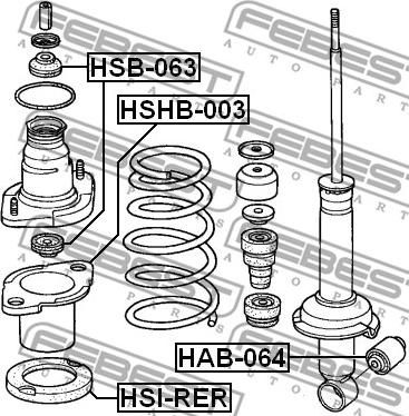 Febest HSI-RER - Vedrutaldrik parts5.com