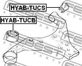 Febest HYAB-TUCS - Suport,trapez parts5.com