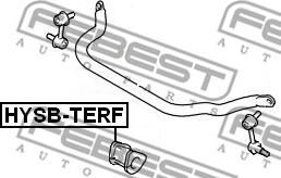 Febest HYSB-TERF - Lagerbuchse, Stabilisator parts5.com