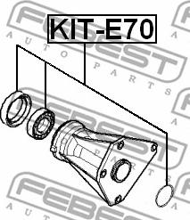 Febest KIT-E70 - Bearing, drive shaft parts5.com