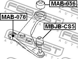 Febest MAB-056 - Suport,trapez parts5.com