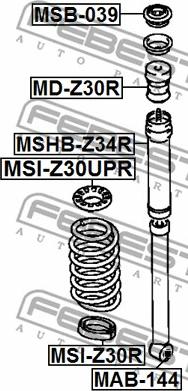 Febest MAB-144 - Tubo distanciador,amortiguador parts5.com