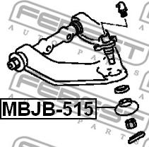 Febest MBJB-515 - Chit reparatie, articulatie sarcina / ghidare parts5.com