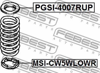 Febest MSI-CW5WLOWR - Spring Cap parts5.com