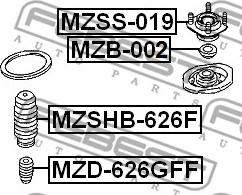 Febest MZSS-019 - Rulment sarcina suport arc parts5.com