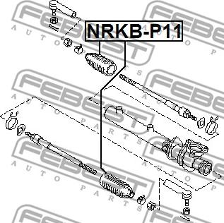 Febest NRKB-P11 - Bellow, steering parts5.com