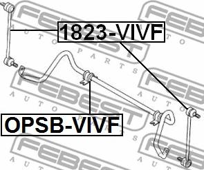 Febest OPSB-VIVF - Lożiskové puzdro stabilizátora parts5.com