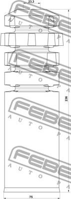 Febest OPSHB-VIVBF-KIT - Anschlagpuffer, Federung parts5.com