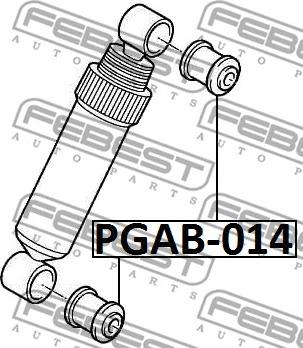 Febest PGAB-014 - Bush, shock absorber parts5.com