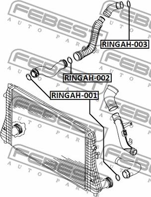 Febest RINGAH-001 - Dichtring, Ladeluftschlauch parts5.com