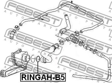 Febest RINGAH-B5 - Joint, flexible vanne EGR parts5.com