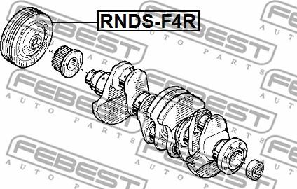 Febest RNDS-F4R - Hihnapyörä, kampiakseli parts5.com