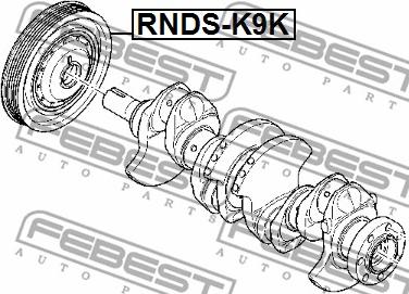 Febest RNDS-K9K - Rihmaratas,väntvõll parts5.com