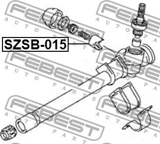 Febest SZSB-015 - Juego de reparación, rótula axial, barra de acoplamiento parts5.com