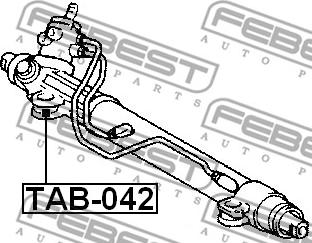 Febest TAB-042 - Suport, caseta directie parts5.com