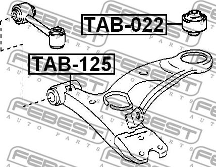 Febest TAB-125 - Puks parts5.com