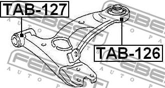 Febest TAB-127 - Έδραση, ψαλίδι parts5.com