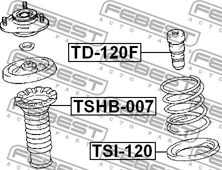 Febest TSI-120 - Saiba arc parts5.com