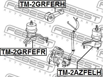 Febest TM-2GRFEFR - Suport motor parts5.com