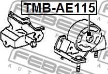 Febest TMB-AE115 - Suport motor parts5.com