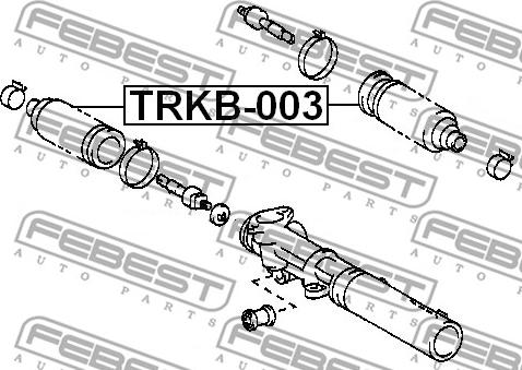 Febest TRKB-003 - Маншон, кормилно управление parts5.com