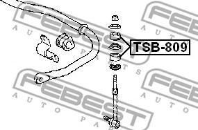 Febest TSB-809 - Окачване, опора на оста parts5.com