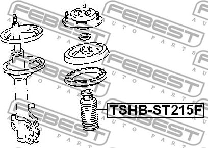 Febest TSHB-ST215F - Puhver, vedrustus parts5.com