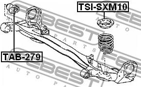 Febest TSI-SXM10 - Spring Cap parts5.com